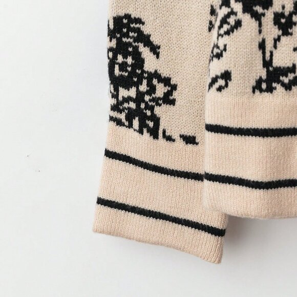 Khaki Boho Women's Printed Sweater Set - Picture 6 of 8